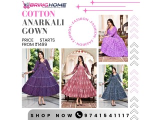 COTTO ANARKALI GOWN