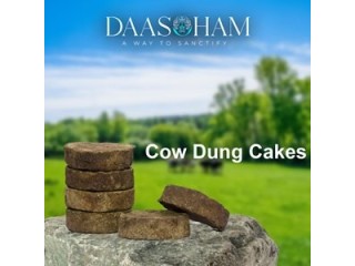 Cow dung cake for Navagraha Homa