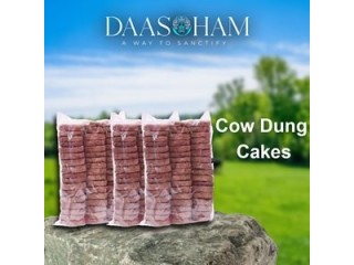 Cow dung cake for Ganesha Homa