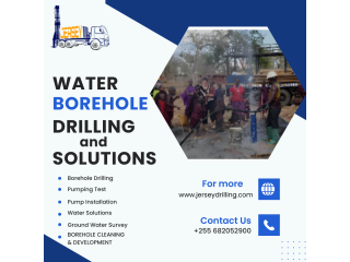 Water Borehole Drilling and solutions service in Tanzania